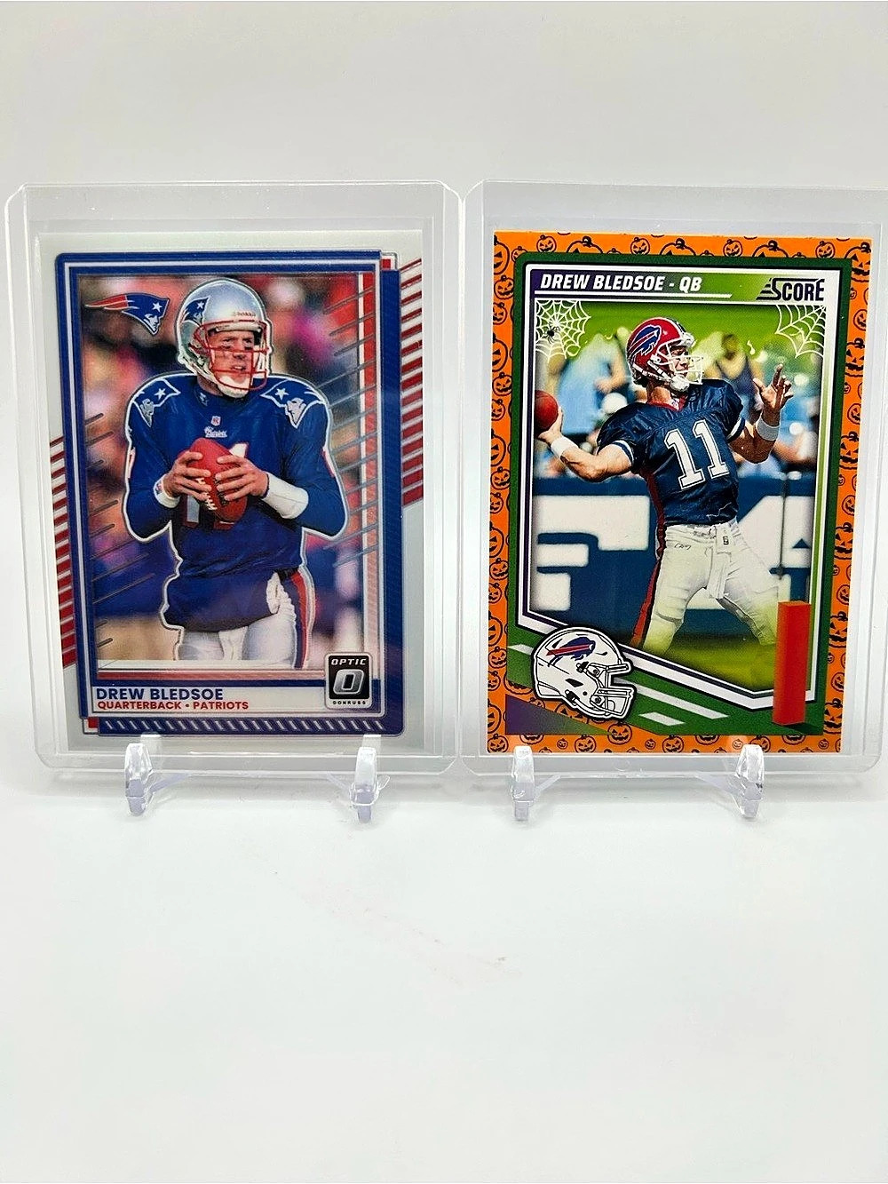 Drew Bledsoe 2025 Panini Football Cards Pair 🏈🎃 Buffalo Bills